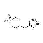 CAS#: 701214-23-5， 4-(1H-Pyrazol-3-ylmethyl)thiomorpholine 1,1-dioxide