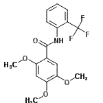 CAS#: 701217-58-5， 2,4,5-Trimethoxy-N-[2-(trifluoromethyl)phenyl]benzamide