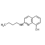 structure of CAS# 70125-20-1, 2-(Butylamino)-8-quinolinol;2-(butylamino)-8-quinolinol;MFCD00168934;CBDivE_010188
