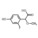 CAS#: 701264-75-7， (2-Fluoro-4-hydroxyphenyl)(methoxy)acetic acid