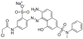 CAS#: 70209-97-1， Sodium 2-[[2-Amino-8-Hydroxy-6-[(Methylanilino)Sulphonyl]-1-Naphthyl]Azo]-5-(Chloroacetamido)Benzenesulphonate