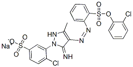CAS#: 70247-68-6， Sodium 4-Chloro-3-[4-[[2-[(2-Chlorophenoxy)Sulphonyl]Phenyl]Azo]-2,5-Dihydro-5-Imino-3-Methyl-1H-Pyrazol-1-Yl]Benzenesulphonate