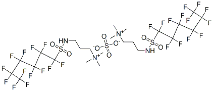 CAS#: 70248-52-1， Bis[Trimethyl-3-[[(Tridecafluorohexyl)Sulphonyl]Amino]Propylammonium] Sulphate