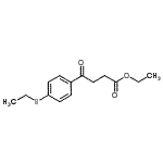 structure of CAS# 7028-71-9, Ethyl 4-[4-(ethylsulfanyl)phenyl]-4-oxobutanoate;Ethyl 4-[4-(Ethylthio)phenyl]-4-oxobutanoate