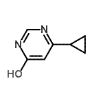 结构式 CAS# 7038-75-7, 6-环丙基-4(1H)-嘧啶酮