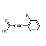 结构式 CAS# 704-97-2, 3-(2-氟苯基)丙-2-炔酸