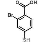 CAS#: 7041-50-1， 2-Bromo-4-sulfanylbenzoic acid