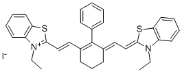 CAS#: 70446-38-7， 3-Ethyl-2-[2-[3-[2-(3-Ethyl-2(3H)-Benzothiazolylidene)Ethylidene]-2-Phenyl-1-Cyclohexen-1-Yl]Ethenyl]-Benzothiazolium Iodide (1:1)