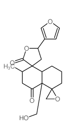 CAS#: 70544-90-0， (3R,5S,5'R)-5-(3-Furyl)-2',3',4,5,6',7',8',8'abeta-Octahydro-4'aalpha-Hydroxymethyl-2'alpha-Methyldispiro[Furan-3(2H),1'(5'H)-Naphthalene-5',2''-Oxirane]-2,4'(4'aH)-Dione