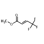 结构式 CAS# 70577-95-6, 甲基(2E)-4,4,4-三氟-2-丁烯酸酯