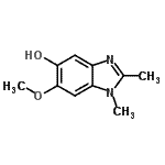 CAS#: 705927-96-4， 6-Methoxy-1,2-dimethyl-1H-benzimidazol-5-ol