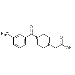 CAS#: 705941-42-0， [4-(3-Methylbenzoyl)piperazin-1-ium-1-yl]acetate