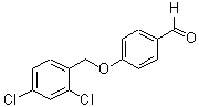 structure of CAS# 70627-17-7, 4-[(2,4-Dichlorophenyl)Methoxy]-Benzaldehyde;4-(2,4-Dichlorobenzyl)Oxybenzaldehyde;Ag-690/09287002;4-(2,4-Dichloro-Benzyloxy)-Benzaldehyde