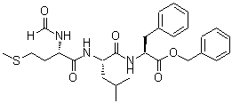 结构式 CAS# 70637-32-0, N-甲酰基蛋氨酰亮氨酰苯丙氨酸苄酯