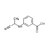 CAS#: 70667-84-4， 3-[(1-Cyanoethyl)amino]benzoic acid