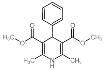 structure of CAS# 70677-78-0, 1,4-Dihydro-2,6-Dimethyl-4-Phenyl-3,5-Pyridinecarboxylic Acid Dimethyl Ester;2,6-Dimethyl-4-Phenyl-1,4-Dihydropyridine-3,5-Dicarboxylic Acid Dimethyl Ester;Idi1_017004;Oprea1_638874