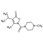 CAS#: 706804-15-1， 4-Isopropyl-3-methyl-2-[(4-methyl-1-piperazinyl)carbonyl]-1,2-oxazol-5(2H)-one