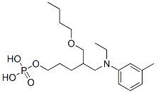 CAS#: 70714-72-6， [1-(Butoxymethyl)-2-[ethyl-(3-methylphenyl)amino]ethyl] propyl hydrogen phosphate