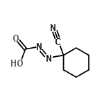 CAS#: 707533-35-5， (E)-(1-Cyanocyclohexyl)diazenecarboxylic acid