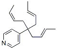 structure of CAS# 70776-89-5, 4-(1,1-Dibut-2-Enylpent-3-Enyl)Pyridine;4-[(E)-1,1-Bis[(E)-But-2-Enyl]Pent-3-Enyl]Pyridine;Pyridine, 4-(1,1-Di-2-Butenyl-3-Pentenyl)-;4-(1,1-Di(2-Butenyl)-3-Pentenyl)Pyridine