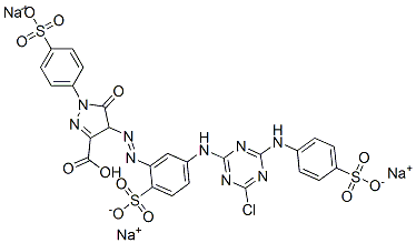 CAS#: 70865-25-7， Trisodium Hydrogen 4-[[5-[[4-Chloro-6-[(4-Sulphonatophenyl)Amino]-1,3,5-Triazin-2-Yl]Amino]-2-Sulphonatophenyl]Azo]-4,5-Dihydro-5-Oxo-1-(4-Sulphonatophenyl)-1H-Pyrazole-3-Carboxylate
