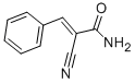 structure of CAS# 709-79-5, 2-Cyano-3-Phenylacrylamide;(E)-2-Cyano-3-Phenylprop-2-Enamide;2-Cyano-3-Phenyl-Prop-2-Enamide;(E)-2-Cyano-3-Phenyl-Prop-2-Enamide