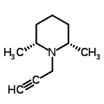 CAS#: 709665-36-1， (2R,6S)-2,6-Dimethyl-1-(2-propyn-1-yl)piperidine