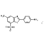 CAS 登录号：71032-91-2， 钾2-(4-氨基苯基)-5-甲基-1,3-苯并噻唑-7-磺酸酯