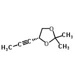 CAS#: 710324-25-7， (4R)-2,2-Dimethyl-4-(1-propyn-1-yl)-1,3-dioxolane