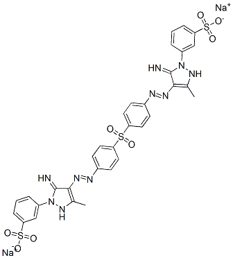 CAS#: 71033-19-7， Disodium 3,3'-[Sulphonylbis[p-Phenyleneazo(5-Imino-3-Methyl-1H-Pyrazole-4,1-Diyl)]]Bis(Benzenesulphonate)