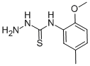 结构式 CAS# 71058-34-9, N-(2-甲氧基-5-甲基苯基)-肼基硫代甲酰胺