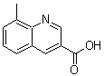 结构式 CAS# 71082-55-8, 8-甲基-3-喹啉羧酸
