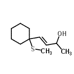 CAS#: 711028-55-6， (3E)-4-[1-(Methylsulfanyl)cyclohexyl]-3-buten-2-ol