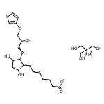CAS#: 71116-83-1， 1,3-Dihydroxy-2-(hydroxymethyl)-2-propanaminium 7-{3,5-dihydroxy-2-[3-hydroxy-4-(3-thienyloxy)-1-buten-1-yl]cyclopentyl}-5-heptenoate