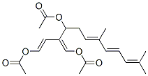 CAS#: 71135-78-9， (1E,6E,8E)-3-[(Z)-Acetoxymethylene]-7,11-Dimethyl-1,6,8,10-Dodecatetraene-1,4-Diol Diacetate