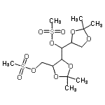 CAS#: 7115-24-4， (2,2-Dimethyl-1,3-dioxolan-4-yl)(2,2-dimethyl-5-{[(methylsulfonyl)oxy]methyl}-1,3-dioxolan-4-yl)methyl methanesulfonate