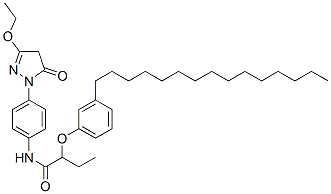 CAS#: 71205-35-1， 3-Ethoxy-1-[4-[2-(3-Pentadecylphenoxy)Butanoylamino]Phenyl]-2-Pyrazolin-5-One