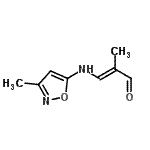 CAS#: 71224-82-3， (2E)-2-Methyl-3-[(3-methyl-1,2-oxazol-5-yl)amino]acrylaldehyde