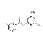 CAS#: 712309-05-2， N-(2,6-Dimethyl-4-pyrimidinyl)-3-fluorobenzamide