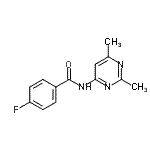 CAS#: 712309-08-5， N-(2,6-Dimethyl-4-pyrimidinyl)-4-fluorobenzamide