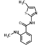 CAS#: 712309-17-6， 2-(Methylamino)-N-(5-methyl-1,3-thiazol-2-yl)benzamide