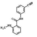 CAS#: 712309-25-6， N-(3-Cyanophenyl)-2-(methylamino)benzamide