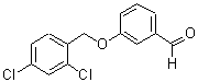 structure of CAS# 71289-64-0, 3-[(2,4-Dichlorobenzyl)oxy]benzaldehyde;3-(2,4-Dichloro-benzyloxy)-benzaldehyde;3-[(2,4-dichlorobenzyl)oxy]benzaldehyde;3-[(2,4-dichlorophenyl)methoxy]benzaldehyde