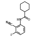 CAS#: 713078-43-4， N-(2-Cyano-3-fluorophenyl)cyclohexanecarboxamide