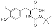 structure of CAS# 71400-63-0, N-[(1,1-Dimethylethoxy)Carbonyl]-3-Iodo-L-Tyrosine;L-TYROSINE, N-[(1,1-DIMETHYLETHOXY)CARBONYL]-3-IODO-;N-ALPHA-TERT-BUTYLOXYCARBONYL-L-3-IODO-TYROSINE;N-ALPHA-BUTOXYCARBONYL-3-IODO-L-TYROSINE