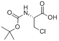 structure of CAS# 71404-98-3, 3-Chloro-N-[(1,1-Dimethylethoxy)Carbonyl]-L-Alanine;N-ALPHA-T-BUTOXYCARBONYL-3-CHLORO-L-ALANINE;N-(TERT-BUTOXYCARBONYL)-3-CHLORO-L-ALANINE;BOC-BETA-CHLORO-L-ALANINE