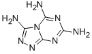 structure of CAS# 7144-22-1, 3,5,7-Triamino-1,2,4-Triazolo[4,3-a]-1,3,5-Triazine;(3,7-Diamino-[1,2,4]Triazolo[3,4-F][1,3,5]Triazin-5-Yl)Amine;1,2-Dihydro[1,2,4]Triazolo[4,3-A][1,3,5]Triazine-3,5,7(6H)-Triimine;Aids-124039