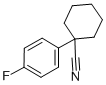 structure of CAS# 71486-43-6, 1-(4-Fluorophenyl)Cyclohexanecarbonitrile;1-(4-Fluorophenyl)-1-Cyclohexanecarbonitrile;Zinc00155778;1-(4-Fluorophenyl)Cyclohexanecarbonitrile