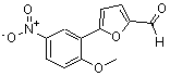 structure of CAS# 714939-06-7, 5-(2-Methoxy-5-nitrophenyl)-2-furaldehyde;5-(2-methoxy-5-nitrophenyl)furan-2-carbaldehyde;5-(2-Methoxy-5-nitro-phenyl)-furan-2-carbaldehyde;MFCD00606248