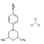 CAS#: 71501-23-0， 4-(2,6-Dimethyl-4-morpholinyl)benzenediazonium trichlorozincate(1-)